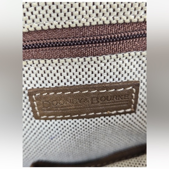 Dooney & Bourke Tan and Brown Signature Shoulder Bag - Picture 7 of 10